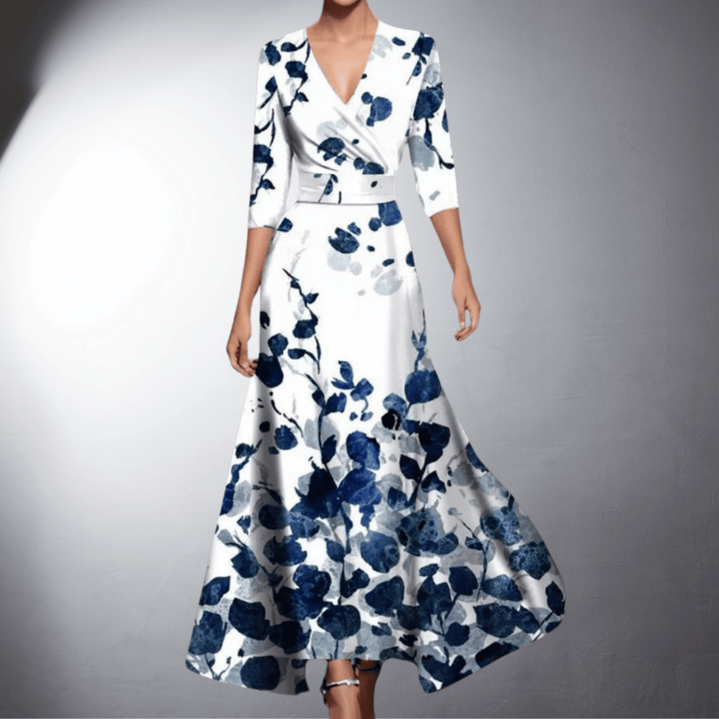 Nunzia | Vestido de noite elegante com charme floral