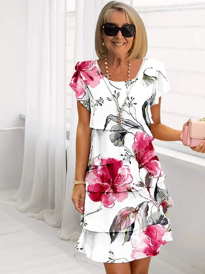 Émilie – Vestido longo floral elegante