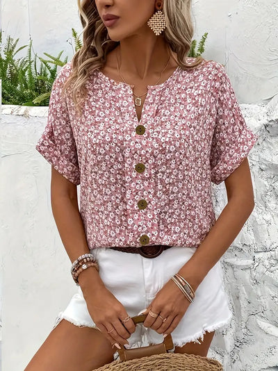 Paola™ | CAMISA FLORAL FÁCIL DE COMBINAR