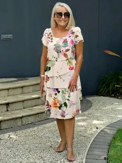 Émilie – Vestido longo floral elegante