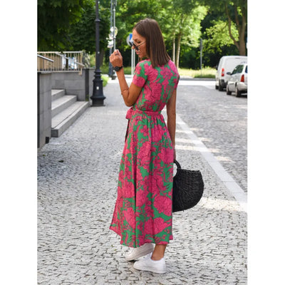 Anna - Vestido primavera/verão com estampado floral