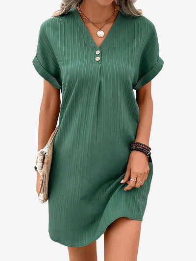 Emilia - Vestido estiloso com efeito barriga lisonjeiro