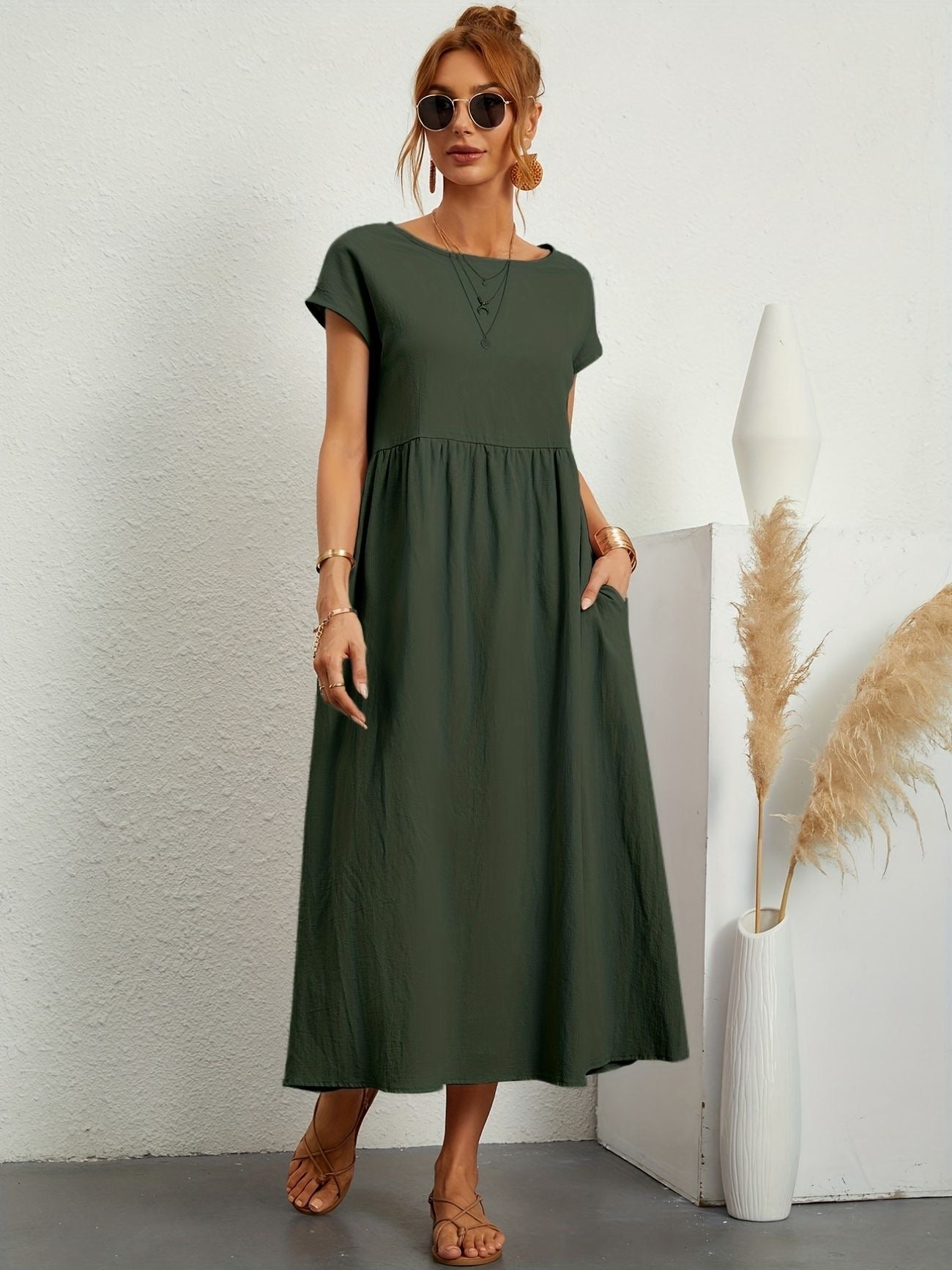 Greta™ | Vestido de linho elegante