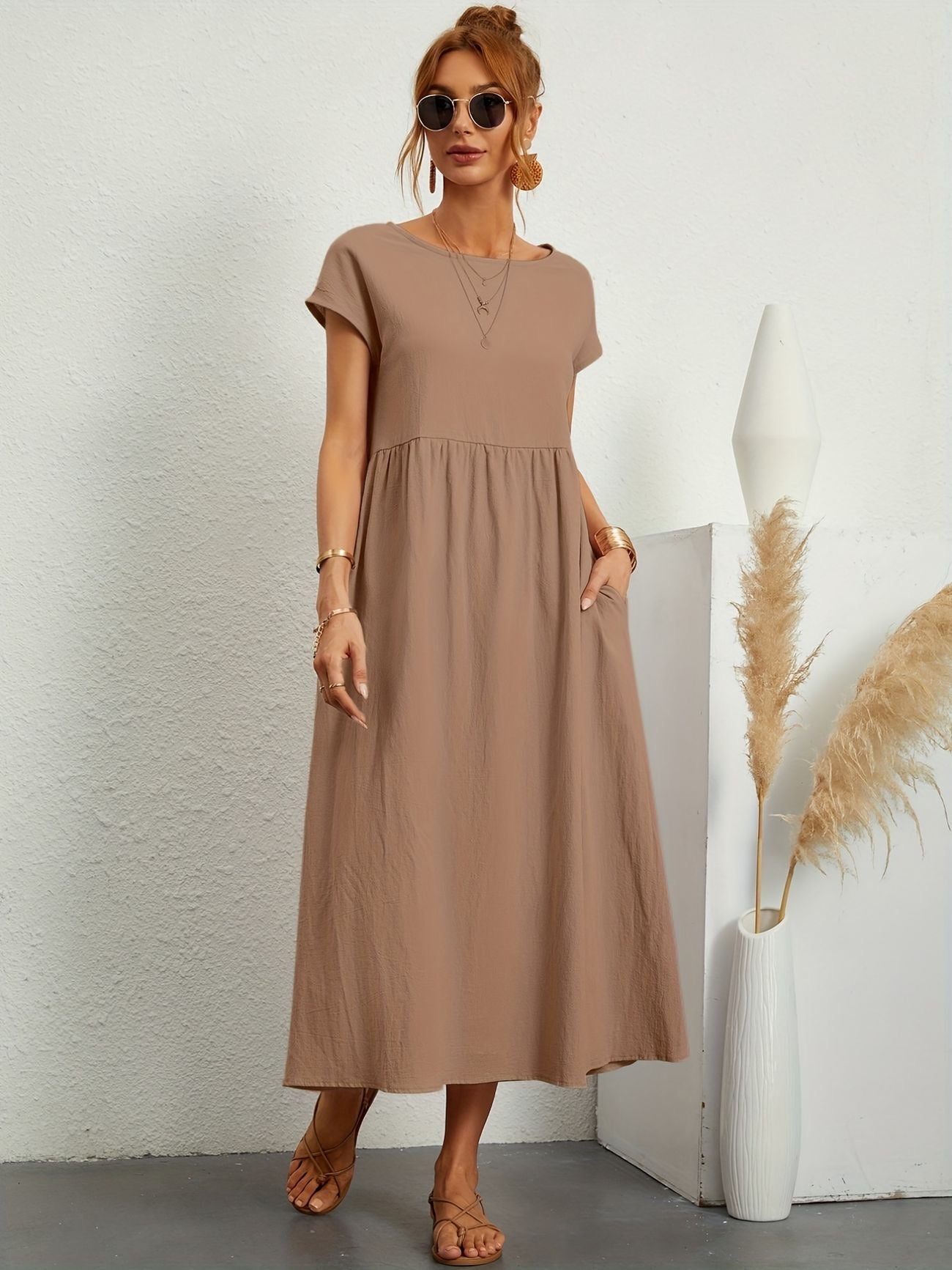 Greta™ | Vestido de linho elegante