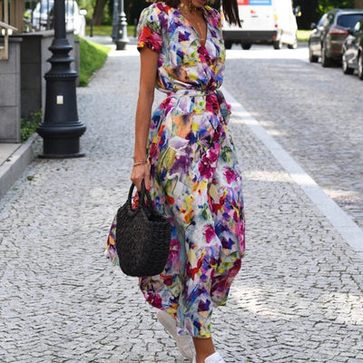 Anna™ Vestido estampado floral primavera/verão