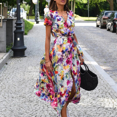 Anna™ Vestido estampado floral primavera/verão