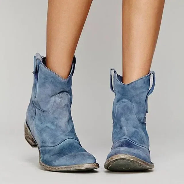 Destiny – Botas de cowboy vintage até o tornozelo