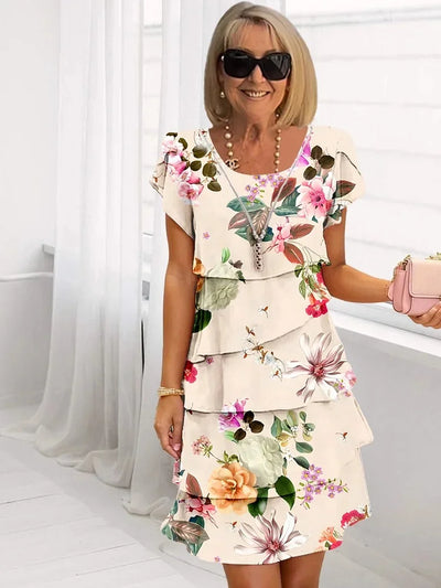 Émilie – Vestido longo floral elegante