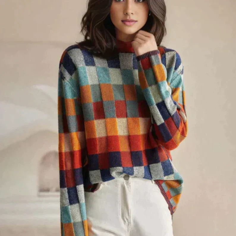 Romina - Gola alta em patchwork