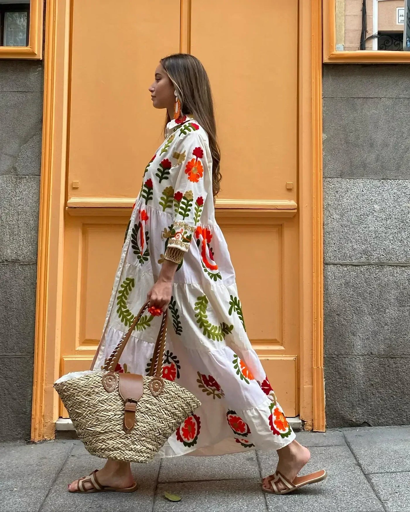 Bonita | Vestido estampado colorido e único