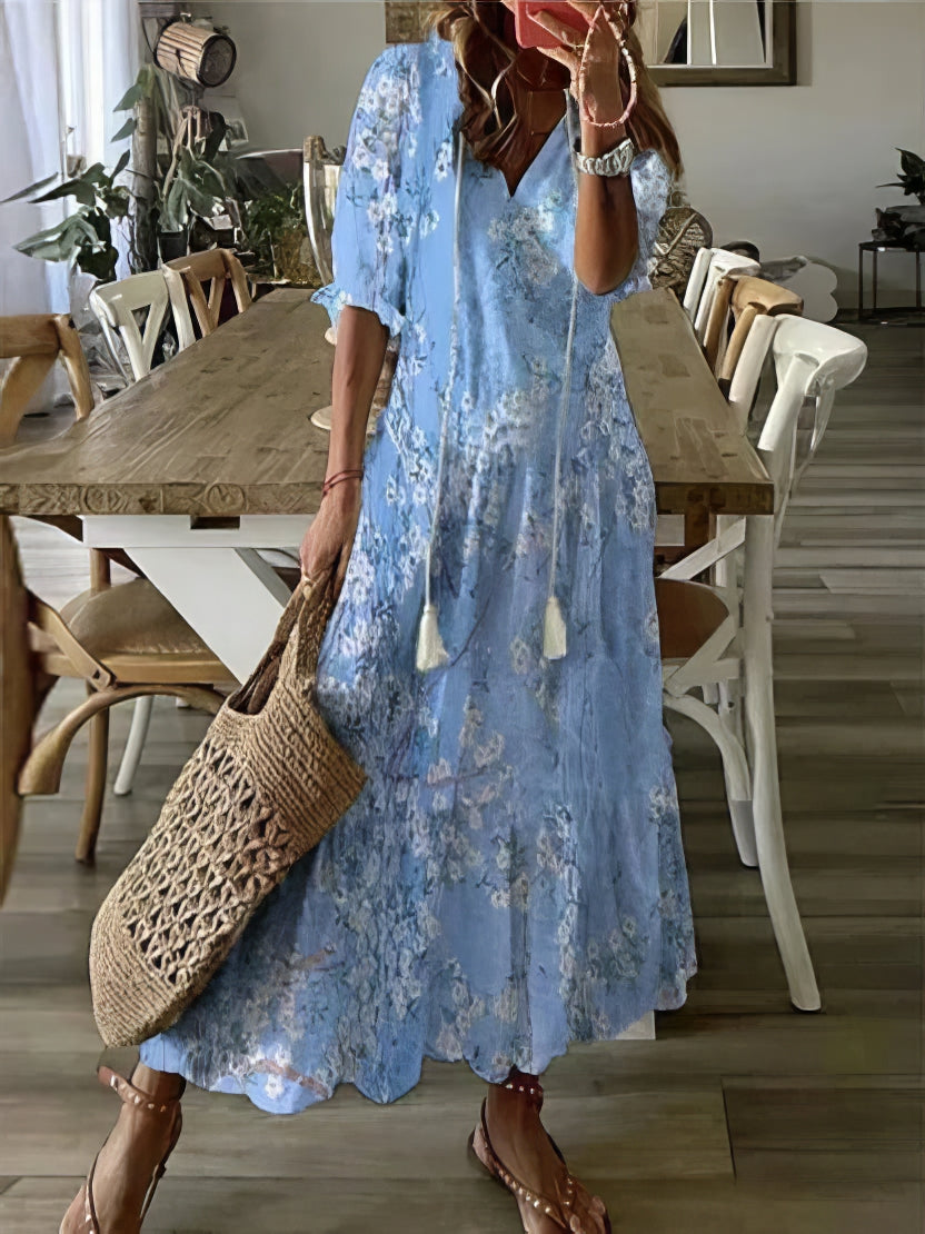 Diana™ - Vestido Bohemian com Cobertura Abdômen