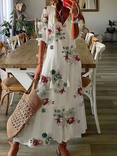 Diana™ - Vestido Bohemian com Cobertura Abdômen